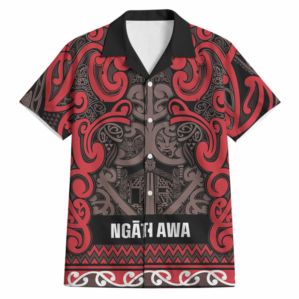 Aotearoa Iwi Ngati Awa Hawaiian Shirt Maori Wharenui House Tribal Pattern