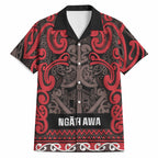 Aotearoa Iwi Ngati Awa Hawaiian Shirt Maori Wharenui House Tribal Pattern