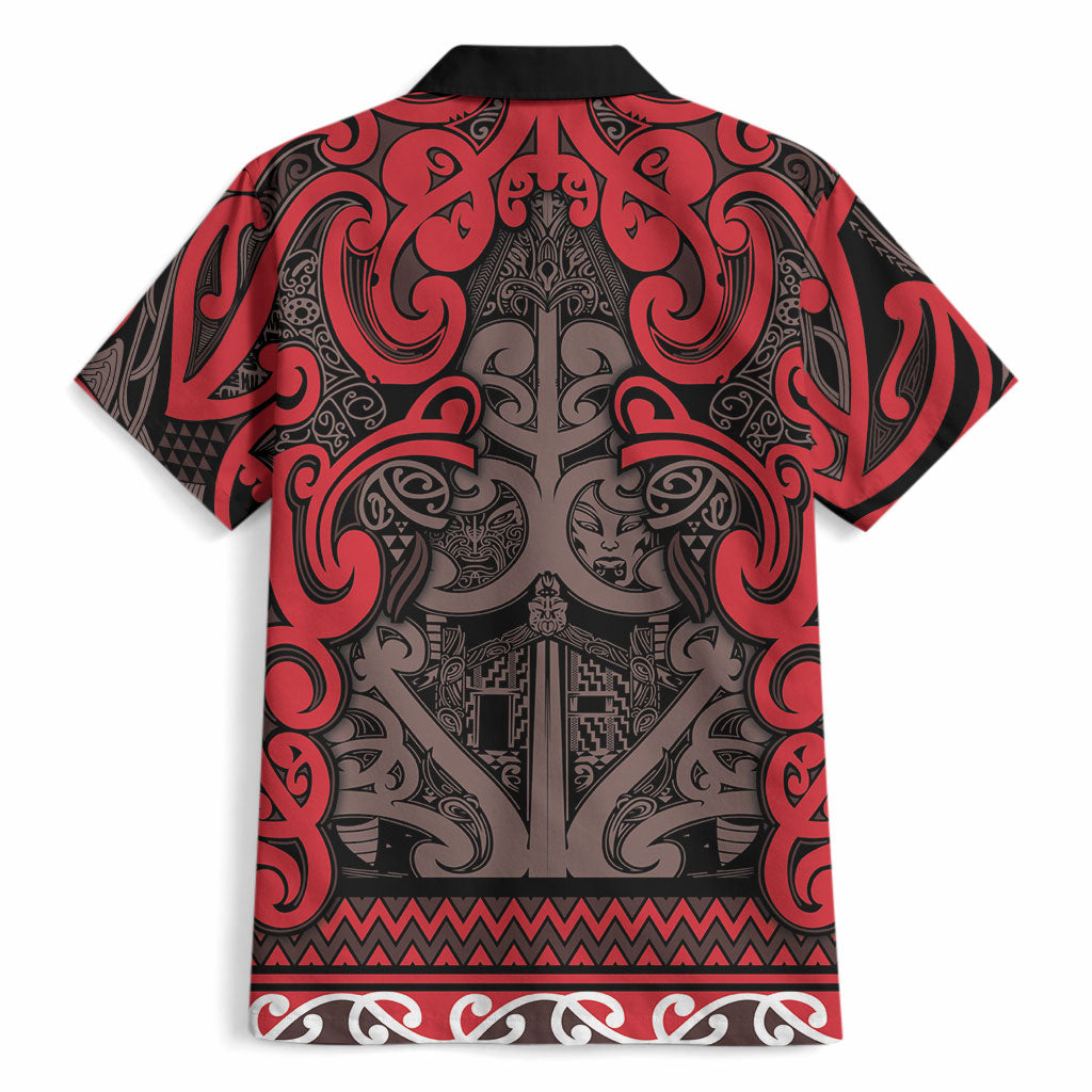 Aotearoa Iwi Ngati Awa Hawaiian Shirt Maori Wharenui House Tribal Pattern