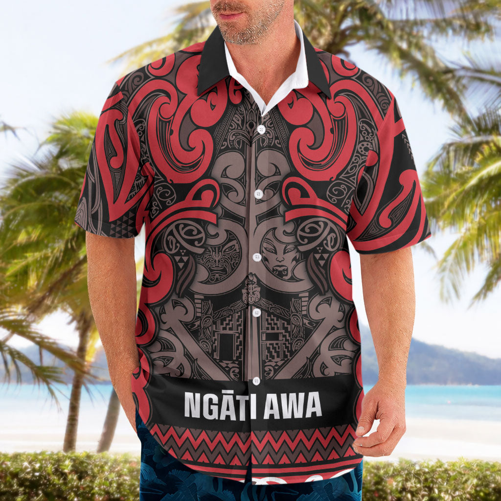 Aotearoa Iwi Ngati Awa Hawaiian Shirt Maori Wharenui House Tribal Pattern