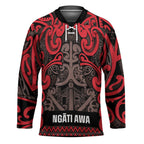 Aotearoa Iwi Ngati Awa Hockey Jersey Maori Wharenui House Tribal Pattern
