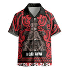 Aotearoa Iwi Ngati Awa Kid Hawaiian Shirt Maori Wharenui House Tribal Pattern
