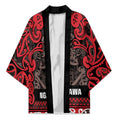 Aotearoa Iwi Ngati Awa Kimono Maori Wharenui House Tribal Pattern