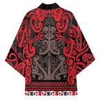Aotearoa Iwi Ngati Awa Kimono Maori Wharenui House Tribal Pattern