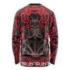 Aotearoa Iwi Ngati Awa Long Sleeve Shirt Maori Wharenui House Tribal Pattern