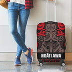 Aotearoa Iwi Ngati Awa Luggage Cover Maori Wharenui House Tribal Pattern