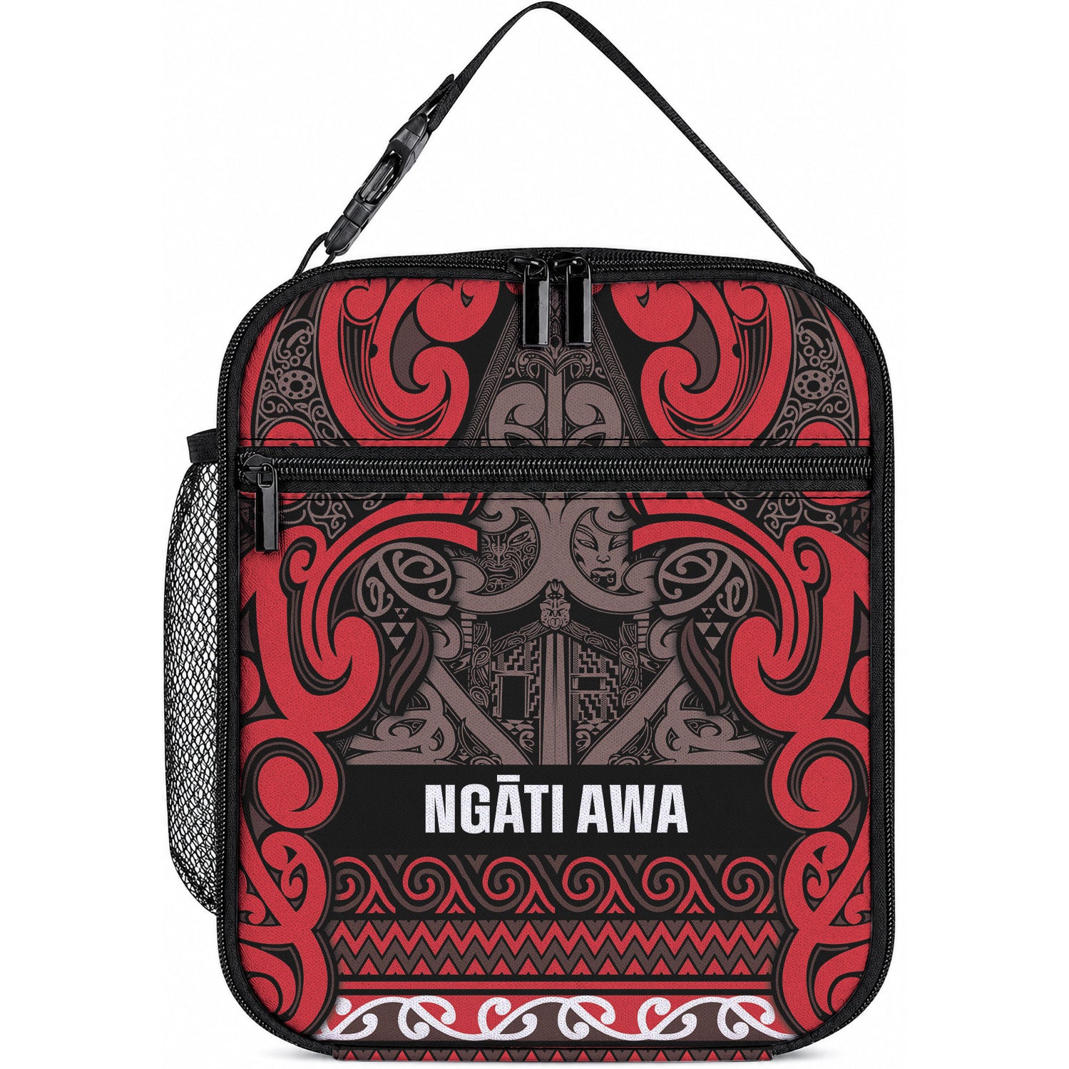 Aotearoa Iwi Ngati Awa Lunch Bag Maori Wharenui House Tribal Pattern