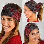 Aotearoa Iwi Ngati Awa Neck Gaiter Maori Wharenui House Tribal Pattern
