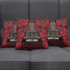 Aotearoa Iwi Ngati Awa Pillow Cover Maori Wharenui House Tribal Pattern