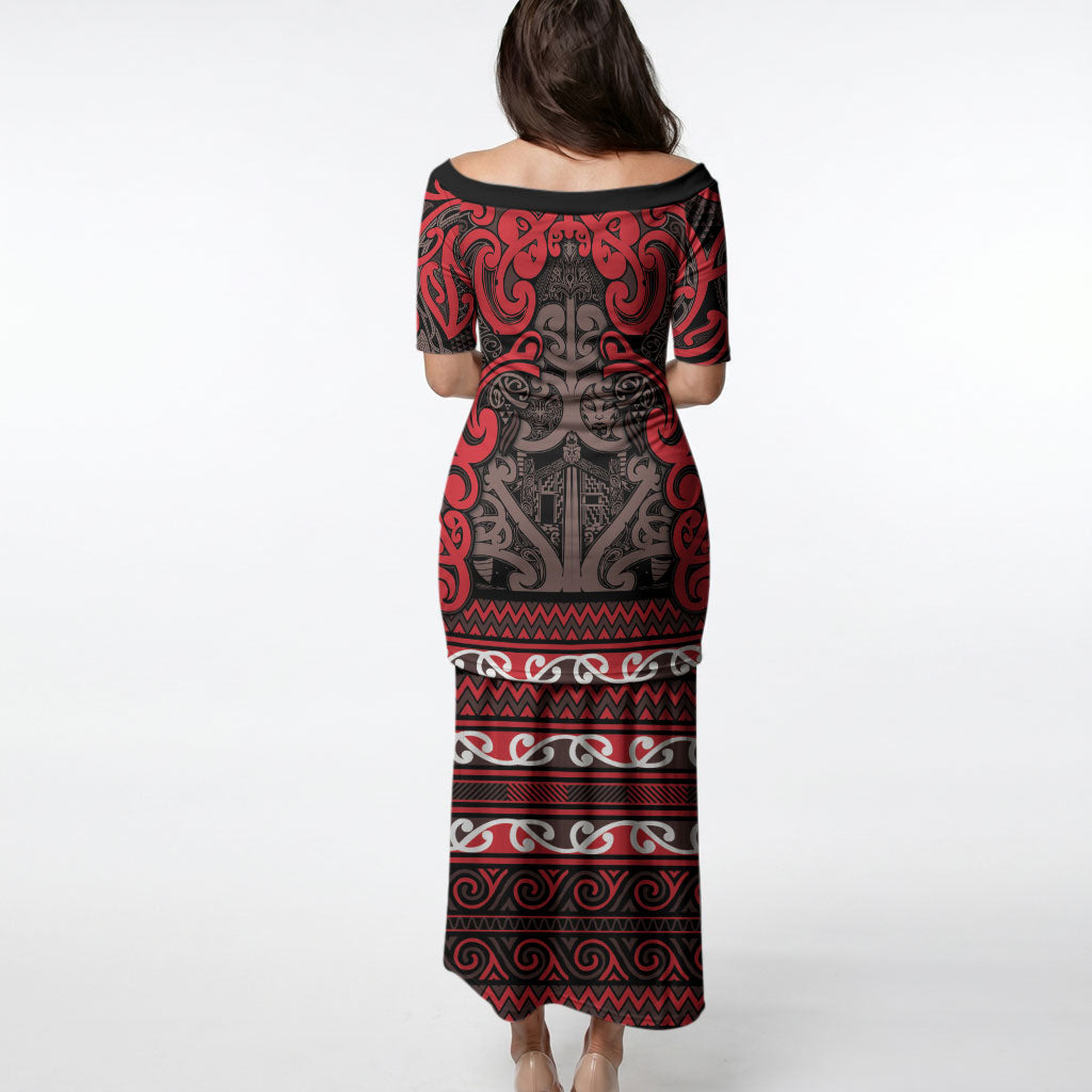 Aotearoa Iwi Ngati Awa Puletasi Maori Wharenui House Tribal Pattern