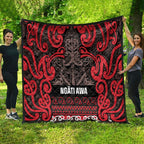 Aotearoa Iwi Ngati Awa Quilt Maori Wharenui House Tribal Pattern