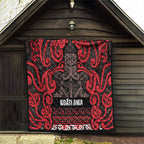 Aotearoa Iwi Ngati Awa Quilt Maori Wharenui House Tribal Pattern