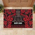 Aotearoa Iwi Ngati Awa Rubber Doormat Maori Wharenui House Tribal Pattern