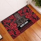Aotearoa Iwi Ngati Awa Rubber Doormat Maori Wharenui House Tribal Pattern