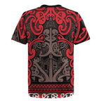 Aotearoa Iwi Ngati Awa Rugby Jersey Maori Wharenui House Tribal Pattern