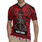 Aotearoa Iwi Ngati Awa Rugby Jersey Maori Wharenui House Tribal Pattern