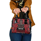 Aotearoa Iwi Ngati Awa Shoulder Handbag Maori Wharenui House Tribal Pattern