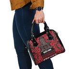 Aotearoa Iwi Ngati Awa Shoulder Handbag Maori Wharenui House Tribal Pattern