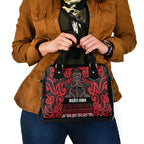 Aotearoa Iwi Ngati Awa Shoulder Handbag Maori Wharenui House Tribal Pattern