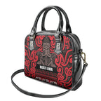 Aotearoa Iwi Ngati Awa Shoulder Handbag Maori Wharenui House Tribal Pattern