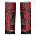 Aotearoa Iwi Ngati Awa Skinny Tumbler Maori Wharenui House Tribal Pattern