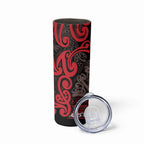 Aotearoa Iwi Ngati Awa Skinny Tumbler Maori Wharenui House Tribal Pattern