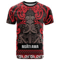 Aotearoa Iwi Ngati Awa T Shirt Maori Wharenui House Tribal Pattern