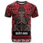 Aotearoa Iwi Ngati Awa T Shirt Maori Wharenui House Tribal Pattern
