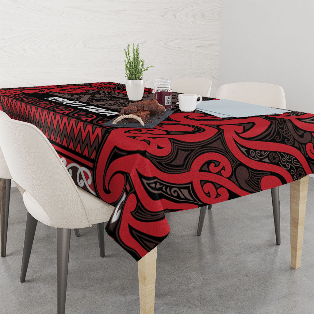 Aotearoa Iwi Ngati Awa Tablecloth Maori Wharenui House Tribal Pattern