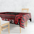 Aotearoa Iwi Ngati Awa Tablecloth Maori Wharenui House Tribal Pattern