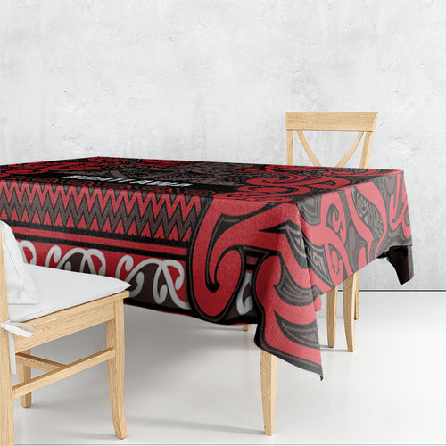 Aotearoa Iwi Ngati Awa Tablecloth Maori Wharenui House Tribal Pattern