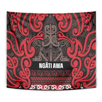 Aotearoa Iwi Ngati Awa Tapestry Maori Wharenui House Tribal Pattern
