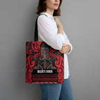Aotearoa Iwi Ngati Awa Tote Bag Maori Wharenui House Tribal Pattern