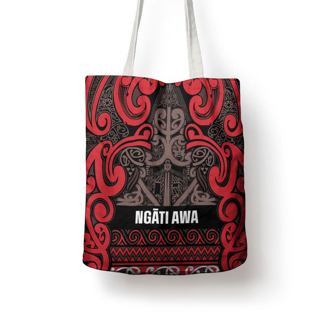 Aotearoa Iwi Ngati Awa Tote Bag Maori Wharenui House Tribal Pattern