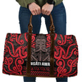 Aotearoa Iwi Ngati Awa Travel Bag Maori Wharenui House Tribal Pattern
