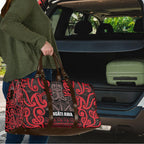 Aotearoa Iwi Ngati Awa Travel Bag Maori Wharenui House Tribal Pattern