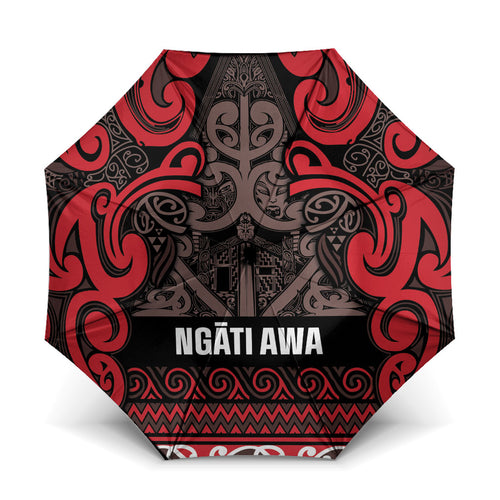 Aotearoa Iwi Ngati Awa Umbrella Maori Wharenui House Tribal Pattern