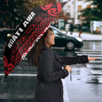 Aotearoa Iwi Ngati Awa Umbrella Maori Wharenui House Tribal Pattern