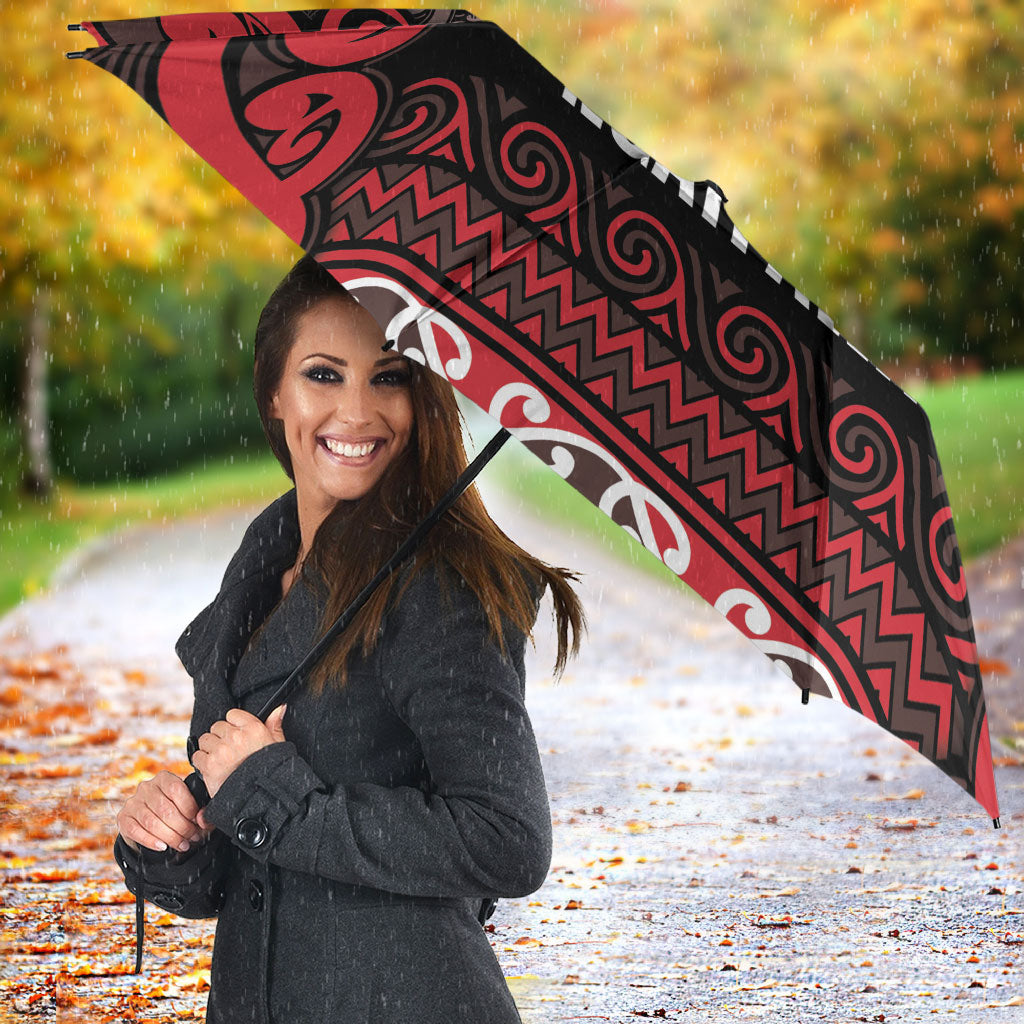 Aotearoa Iwi Ngati Awa Umbrella Maori Wharenui House Tribal Pattern
