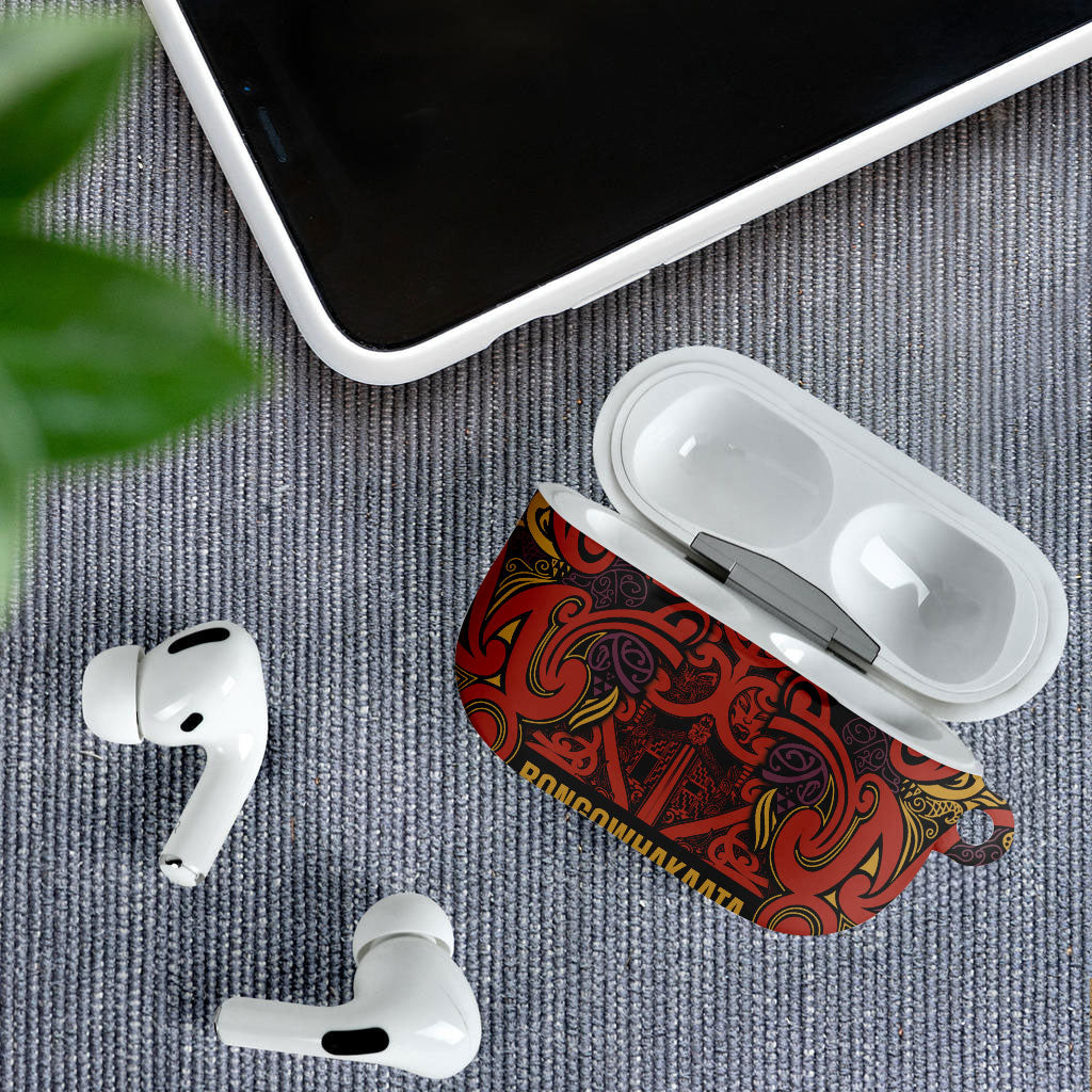 Aotearoa Iwi Rongowhakaata AirPods Case Maori Wharenui House Tribal Pattern