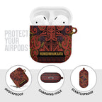 Aotearoa Iwi Rongowhakaata AirPods Case Maori Wharenui House Tribal Pattern