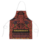 Aotearoa Iwi Rongowhakaata Apron Maori Wharenui House Tribal Pattern