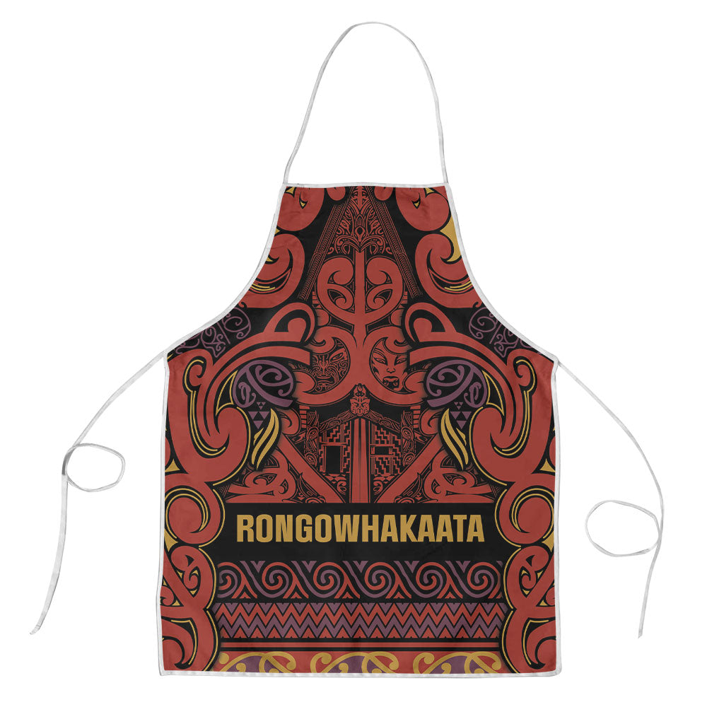 Aotearoa Iwi Rongowhakaata Apron Maori Wharenui House Tribal Pattern