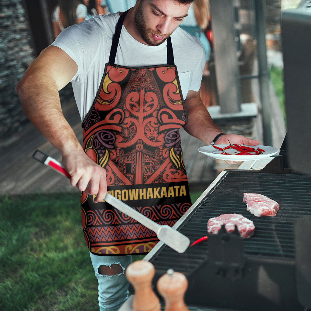 Aotearoa Iwi Rongowhakaata Apron Maori Wharenui House Tribal Pattern