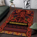 Aotearoa Iwi Rongowhakaata Area Rug Maori Wharenui House Tribal Pattern