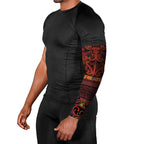 Aotearoa Iwi Rongowhakaata Arm Sleeves Maori Wharenui House Tribal Pattern