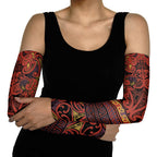 Aotearoa Iwi Rongowhakaata Arm Sleeves Maori Wharenui House Tribal Pattern