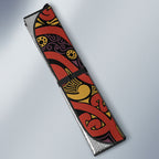 Aotearoa Iwi Rongowhakaata Auto Sun Shade Maori Wharenui House Tribal Pattern