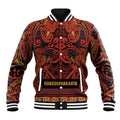 Aotearoa Iwi Rongowhakaata Baseball Jacket Maori Wharenui House Tribal Pattern