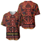 Aotearoa Iwi Rongowhakaata Baseball Jersey Maori Wharenui House Tribal Pattern